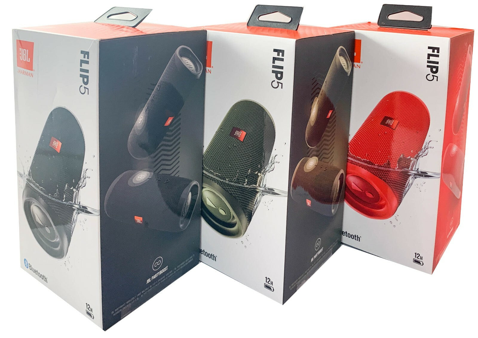 New JBL Flip 5 Portable Waterproof Bluetooth Wireless Speaker - Black, Colors